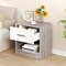 Nightstand with Drawer, Open Shelf, Modern Design and Sturdy Structure